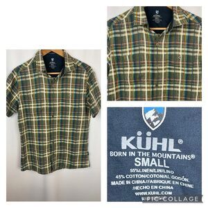 Kuhl Men’s Casual Button Down Plaid Shirt Sz. Small